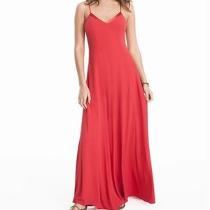 WHBM Tie Up Slip Maxi Dresss